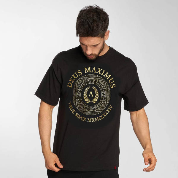 Deus Maximus T-Shirt schwarz gold