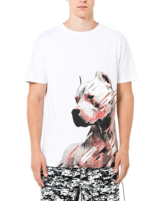 Kontra K T-Shirt Hund Marcelo Burlon Dog white