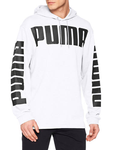 Puma Big Logo Kapuzenpullover weiß