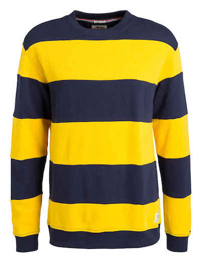 Tommy Jeans Sweatshirt blau gelb gestreift