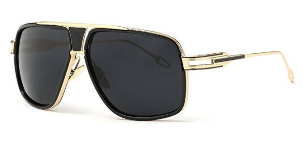 Azet Style Brille schwarz gold