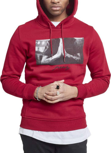 Mister Tee Hand Hoodie rot