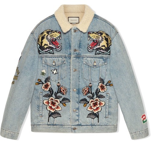 Jeansjacke Gucci Patches