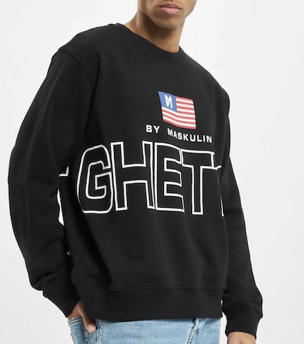 Ghetto Sport Maskulin Pullover USA Flagge