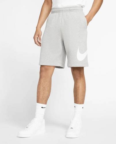 Nike Swoosh Logo Shorts grau