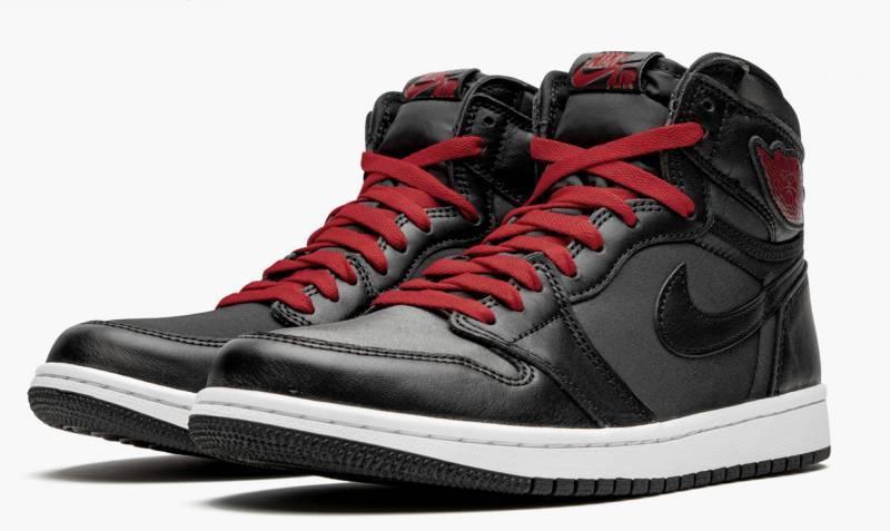 Nike Air Jordan 1 black satin