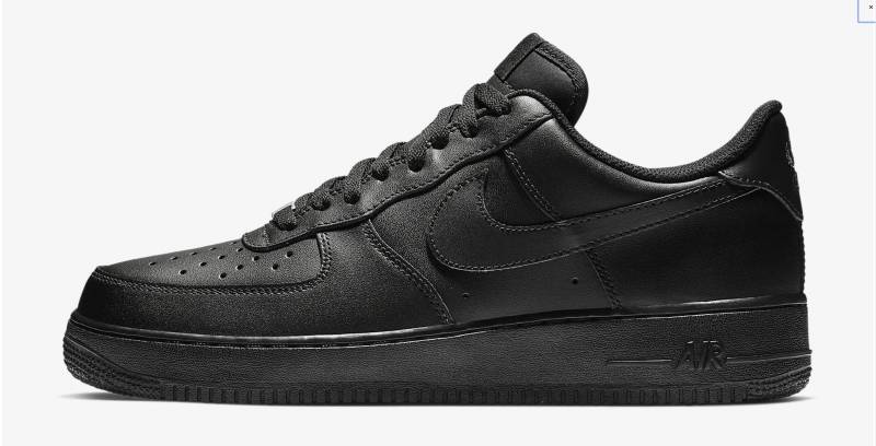 Nike Air Force 1 all black