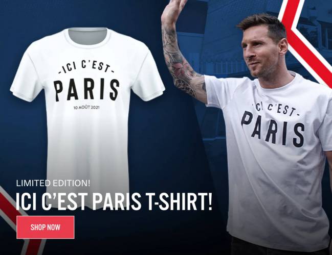 Lionel Messi Ici Cest Paris Tshirt