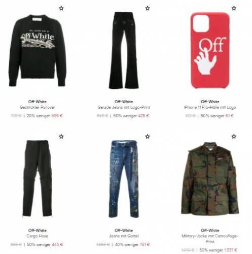 Off White On Sale Items
