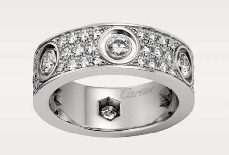Cartier Love Ring Ausgefasst