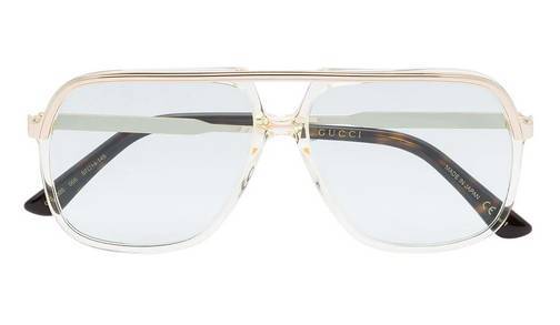 Gucci Eyewear Pilotenbrille mit Webstreifen
