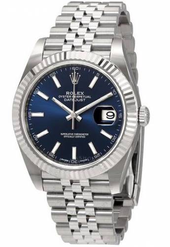 Rolex Datejust Blue Dial Automatic Mens Jubilee Watch