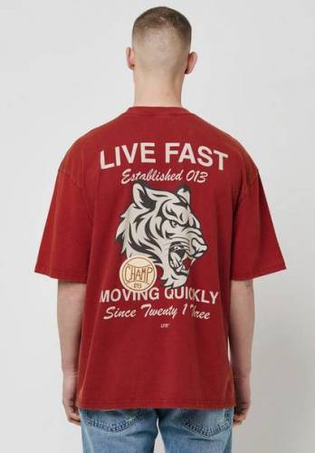 Tiger Tee Live Fast Die Young Rot