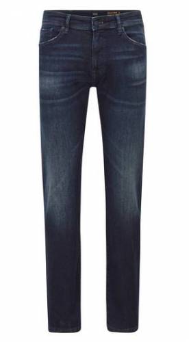 Regular Fit Jeans aus Dunkelblauem Super Stretch Denim
