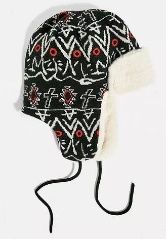 UO Knitted Doodle Trapper Hat