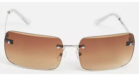 Asos Design Randlose Eckige Sonnenbrille
