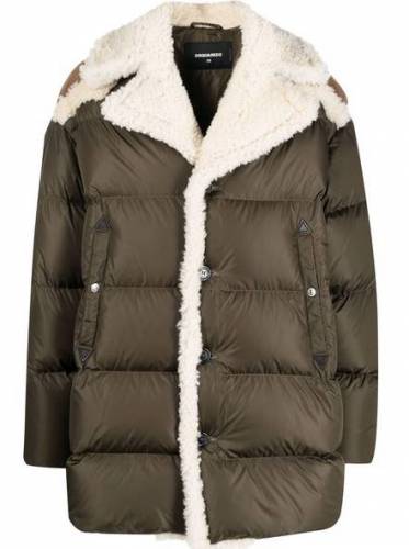 Dsquared2 Mantel mit Shearling Futter