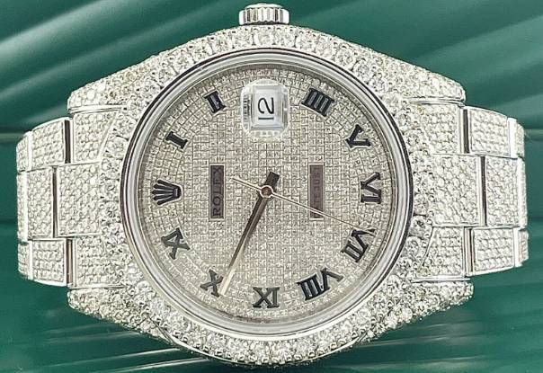 Rolex Datejust II Iced Out Uhr