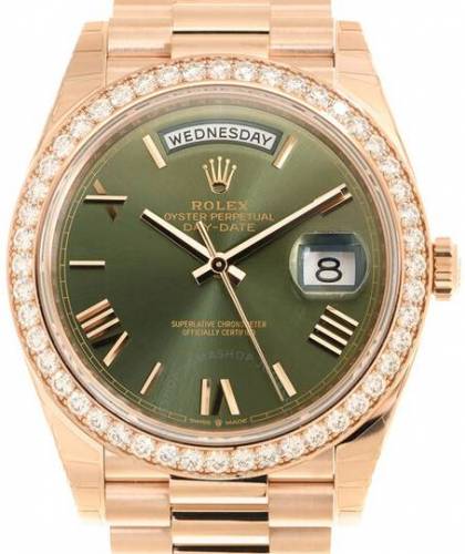 Rolex Day Date Diamond Green Uhr
