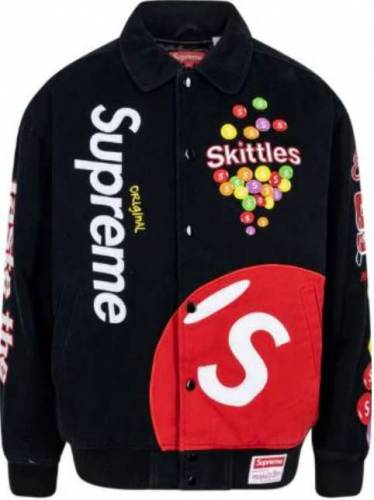 Supreme x Skittles Jacke Schwarz Rot