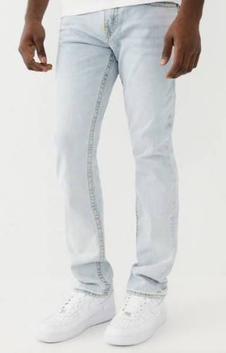 True Religion Ricky Straight Jeans Weiss