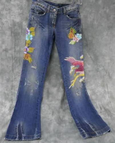Dolce Gabbana Distressed Hawaii Tropical Jeans