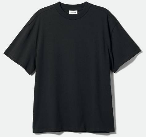Weekday T-Shirt Tops schwarz