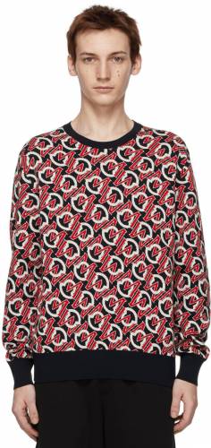 Moncler Logo Sweater rot