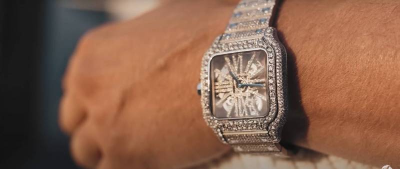 Kollegah Erfolgsspur Cartier Uhr