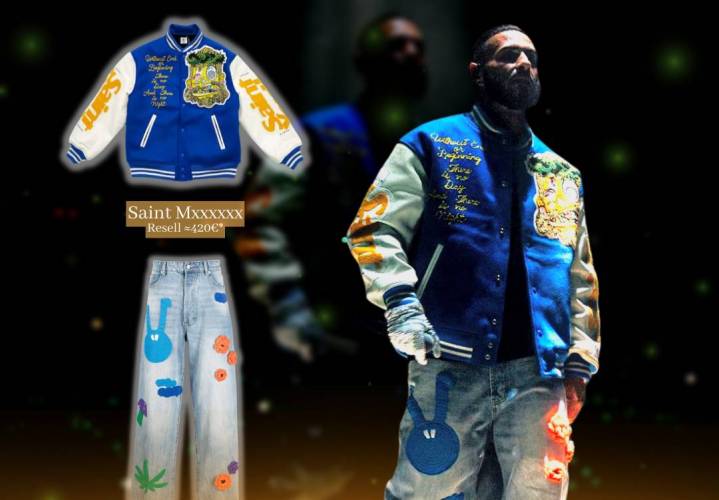 Shindy Collegejacke Jeans mit Patches Outfit in der Mercedes-Benz Arena