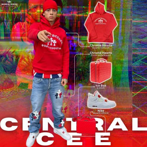 Central Cee Chrome Hearts Rot Outfit